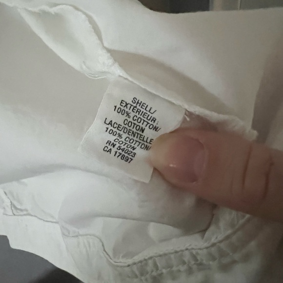 Old Navy 100% Cotton White Jacket Large - Picture 11 of 11